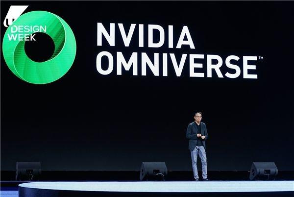 图：NVIDIA英伟达全球副总裁、亚太区专业可视化计算总经理沈威在U设计周现场分享Omniverse的最新案例