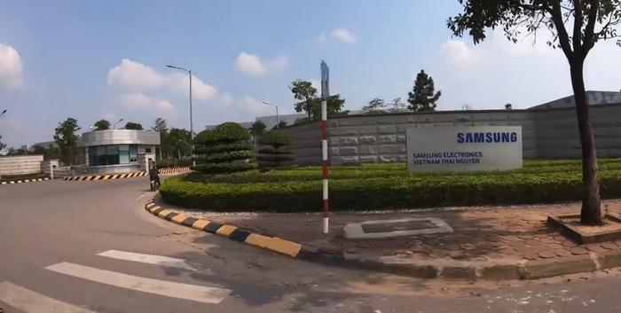 ▲越南太原市的三星工厂（图/视频截图）