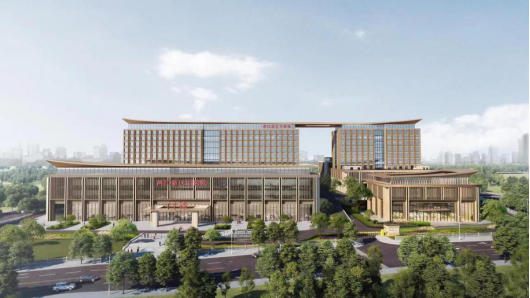 ▲两江新区中医院新院区效果图/两江新区中医院
