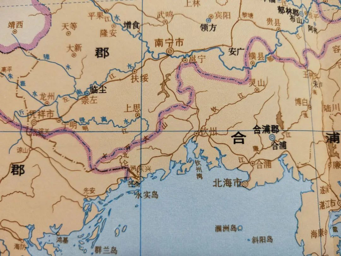 ▲东汉交州合浦郡（点击看大图）