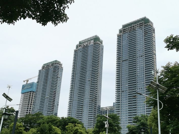 建设中的武汉长江中心项目&nbsp;每经记者 陈利 摄