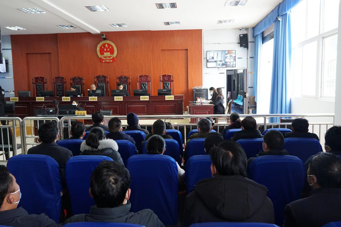 ↑庭审现场