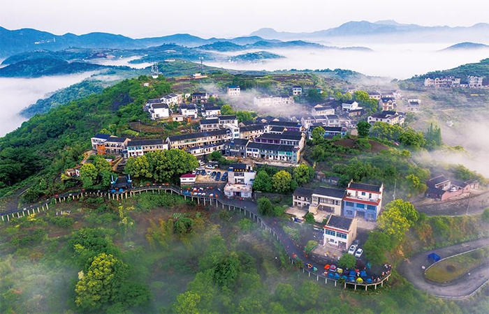 在推进"千万工程"中,浙江省宁波市宁海县越溪乡王干山村结合"看东海