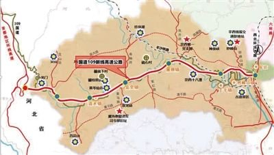 国道109新线高速公路（西六环路-市界段）。图源：北京市发改委