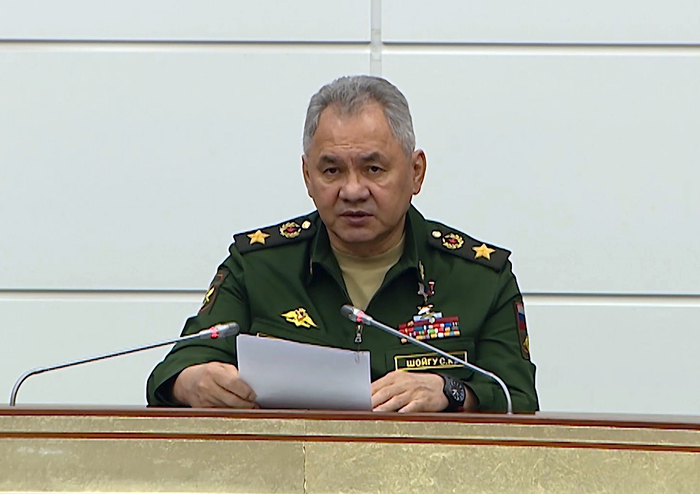 当地时间2023年6月6日，卡霍夫卡水电站夜间发生爆炸，俄罗斯国防部长绍伊古发表声明。