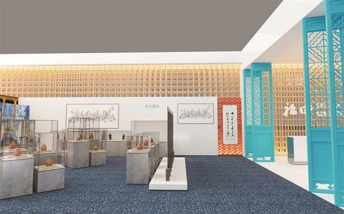 文博会主会场福田展区（效果图）。
