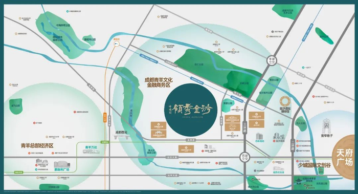 中绿园领秀金沙区位图