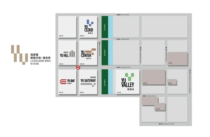 陆家嘴数智天地项目分布示意图