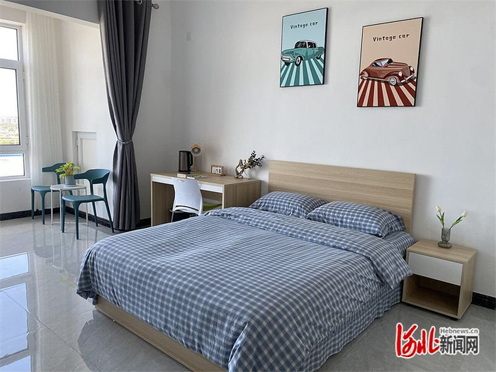 科林产业园职工宿舍配套齐全，可拎包入住。 河北日报记者 常方圆摄