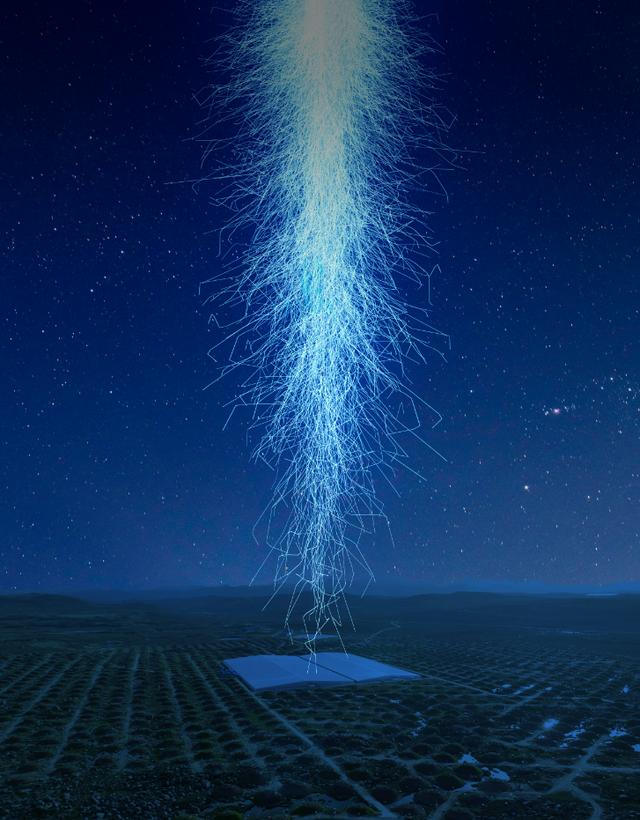 拉索探测伽马射线爆示意图