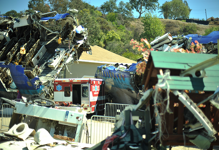美国一座主题公园里的飞机残骸 时代周报 黎广/摄