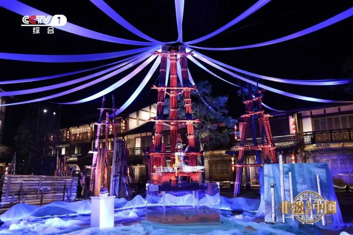 △自贡井盐深井钻井架模型