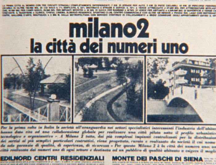 （Milano Due住宅区广告，来源：milanocittastato）