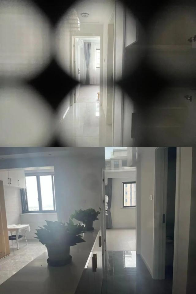 △透过窗户，小区同一位置内部结构略有不同。