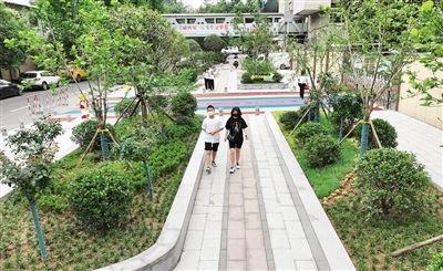 碑林區(qū)白廟路“口袋公園” 記者 馬昭攝