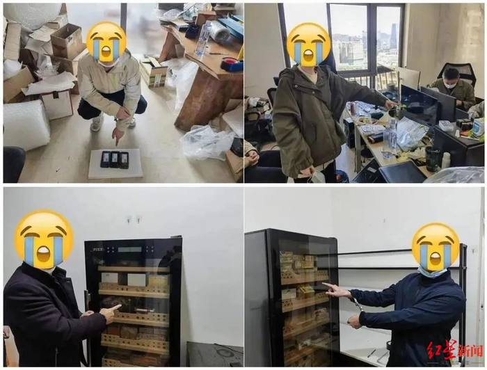 ↑嫌疑人被抓后指认现场