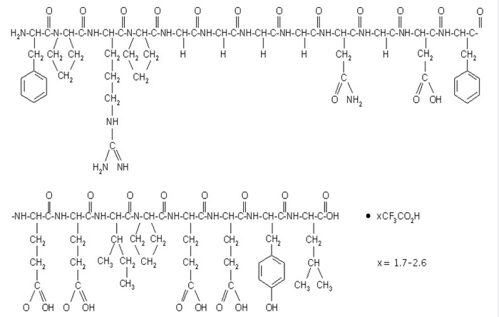 图1：注射用比伐芦定活性成分结构1
