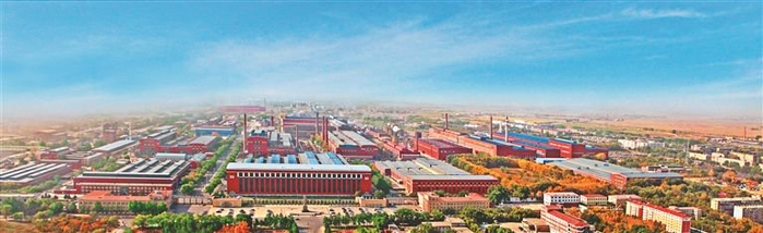     中国一重厂区鸟瞰。