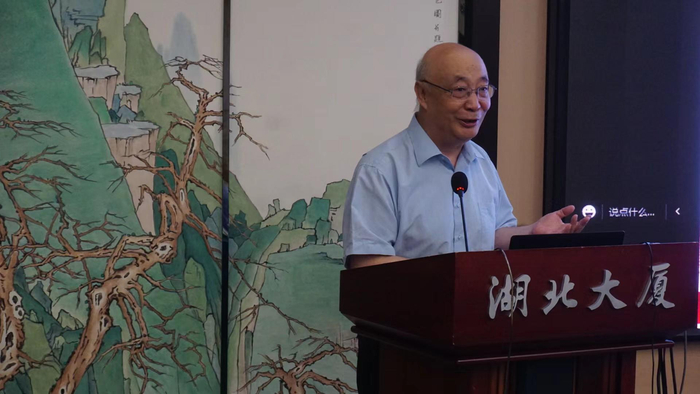 ↑翟振武在论坛做主旨发言