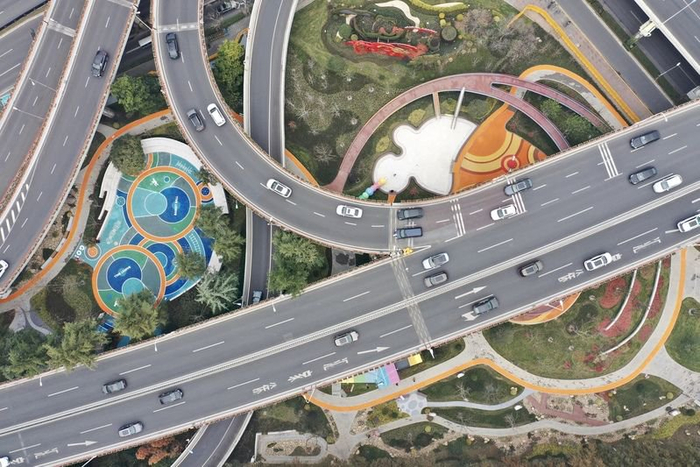 俯瞰乐汇小游园  图片来源：徐汇区融媒体中心