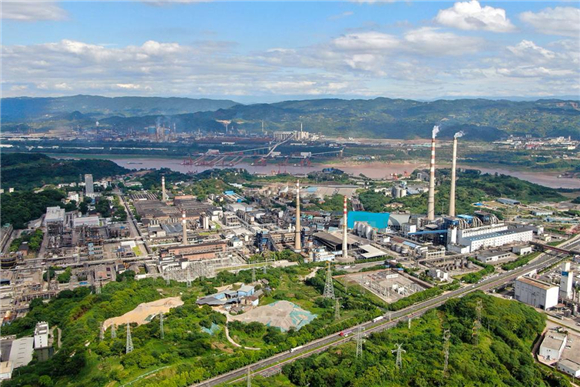 川维化工俯瞰图。川维化工供图 华龙网发