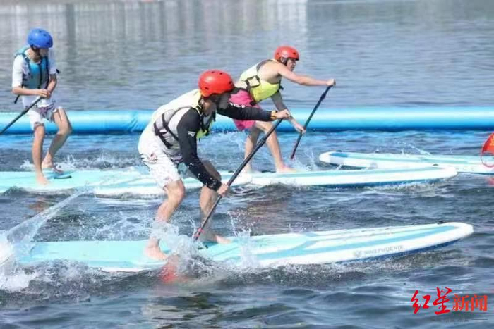 ▲桨板比赛
