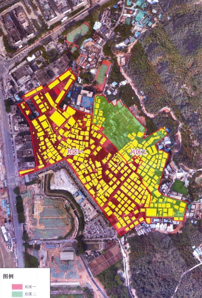 ↑白芒村“统租”规划片区图