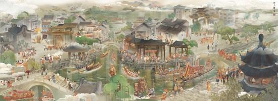 《顺峰游龙图》全景。佛山市顺德区委宣传部供图