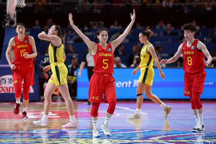 图注：女篮世界杯，中国女篮淘汰澳大利亚挺进决赛