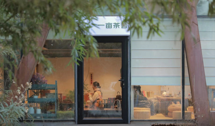 苍翠掩映的门店