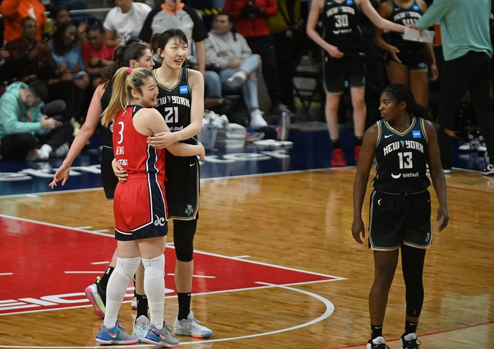 图注：登陆WNBA的李梦和韩旭是球队的主要攻击点