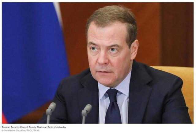 俄联邦安全会议副主席梅德韦杰夫 图源：塔斯社