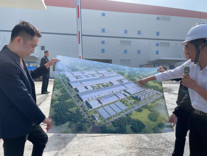 （位于宜春经开区的宜春时代工厂。 财联社记者摄）