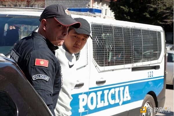Do Kwon，于今年三月在黑山共和国波德戈里察市被拘留。摄影：Stevo Vasiljevic/路透社