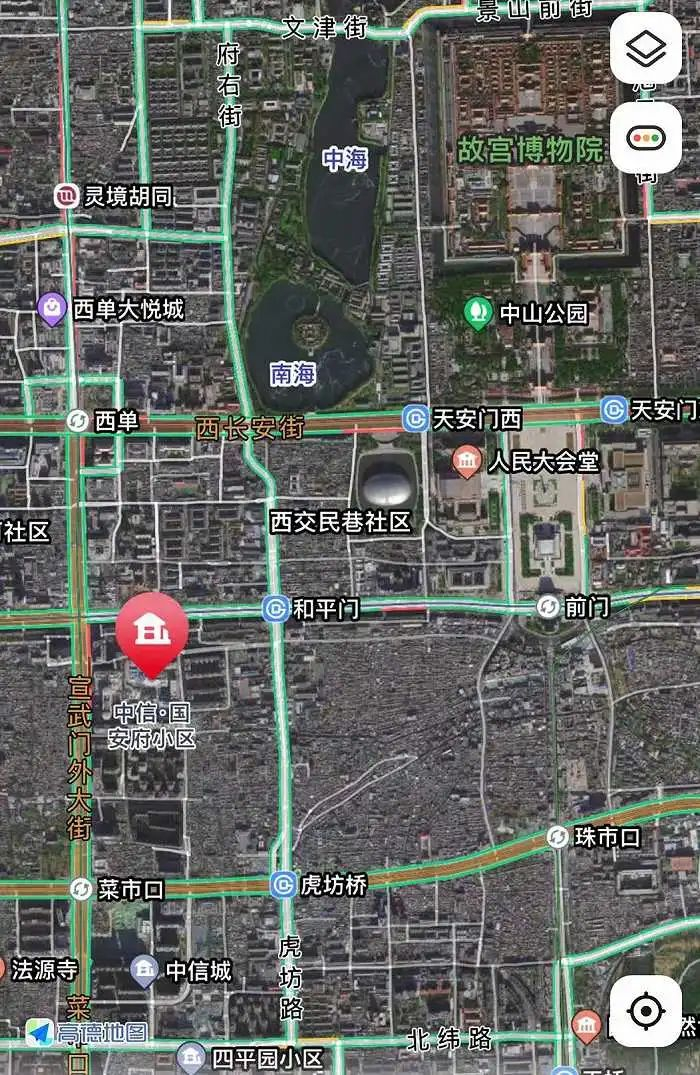 中信国安府区位图