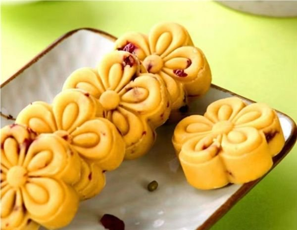 蔓越莓绿豆冰糕