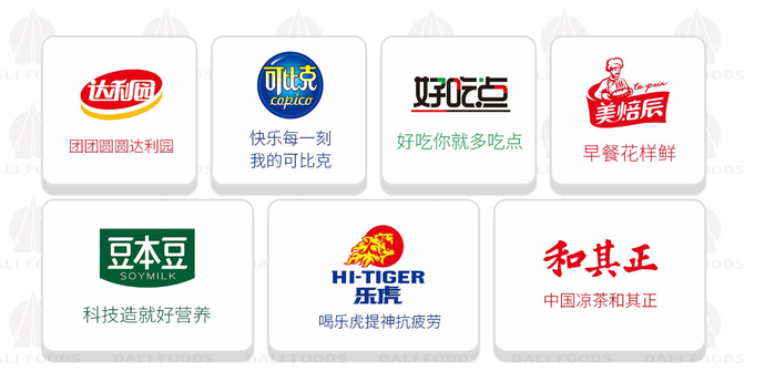 截图自达利食品官网