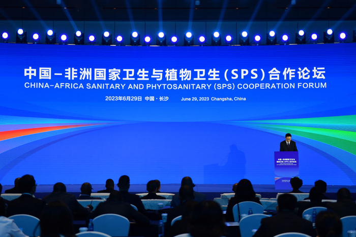 6月29日，中国—非洲国家卫生与植物卫生（SPS）合作论坛在长沙国际会议中心举行。新华社记者 陈振海 摄