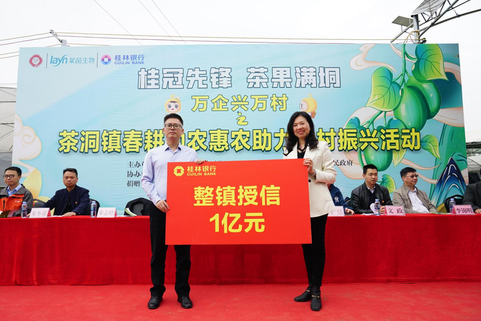 桂林银行为茶洞镇整镇授信1亿元