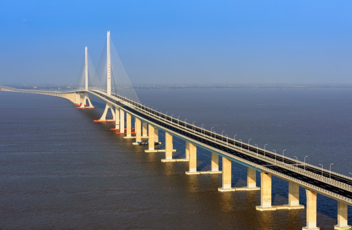 ▲G40沪陕高速（上海段）长江隧桥