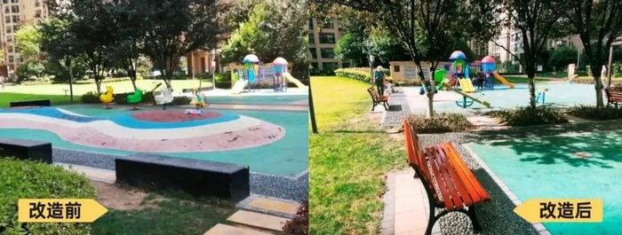 （老旧社区升级改造前后对比实拍图）