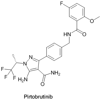 图2 Pirtobrutinib化学结构