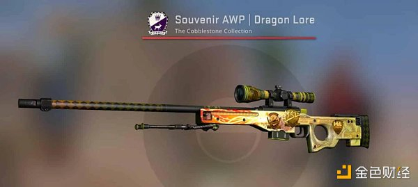 玩家为这款 AWP 皮肤支付高达 150，000 美元。来源：ggrecon.com