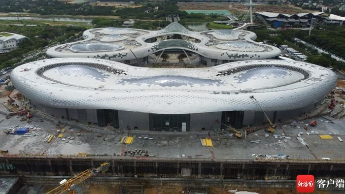 　　三亚国际免税城一期二号地项目建设实景图。项目方供图