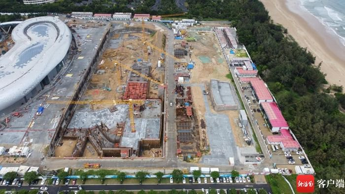 　　三亚国际免税城一期二号地项目建设实景图。项目方供图