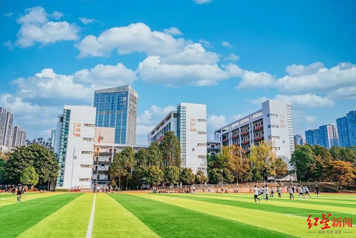 ▲树德中学（外国语校区）校园环境