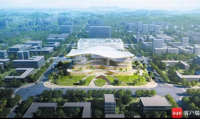 　　三亚市文化中心项目效果图。项目方供图