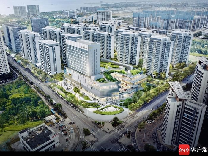 　　深海科技城综合服务中心-崖州招商花园里效果图。项目方供图