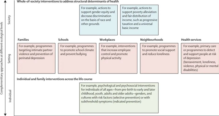 在整个生命周期中预防抑郁症的机会
