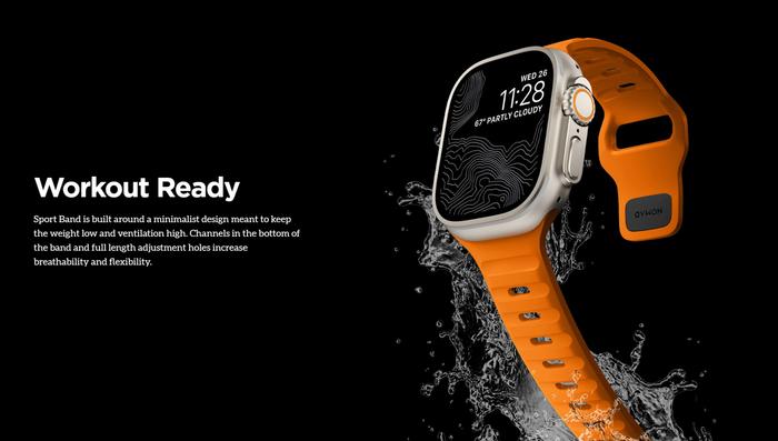 采用高辨识度设计，Nomad 推出适用于Apple Watch 的限量款“Blaze”表带_